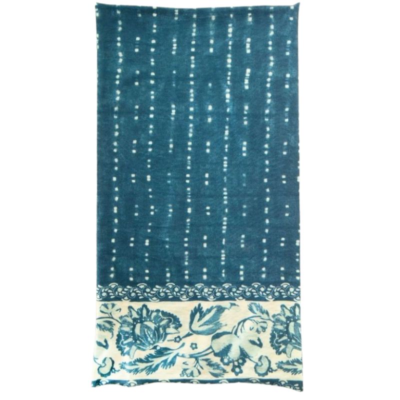 Bohemian Bandeau in Indigo Shibori