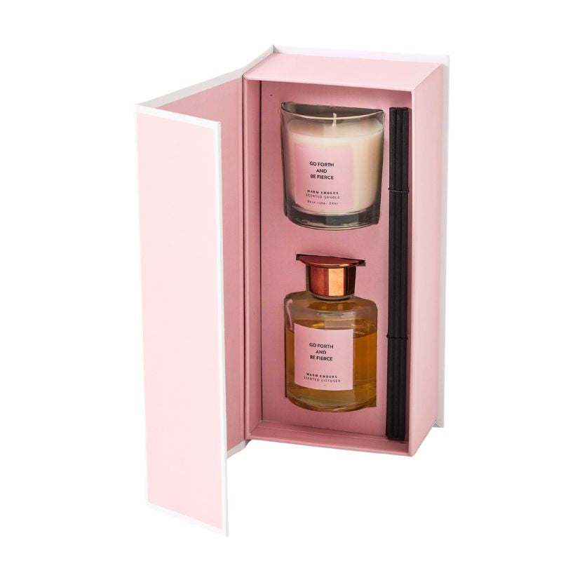 Go forth and Be Fierce Candle & Diffuser Set