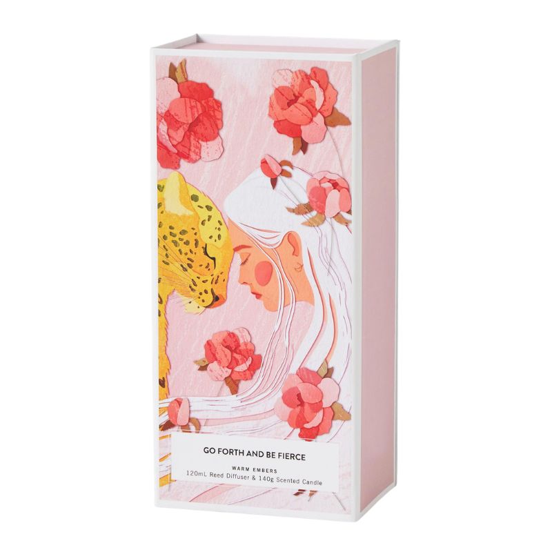 Go forth and Be Fierce Candle & Diffuser Set