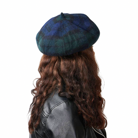 Lambswool Beret in Blackwatch Tartan