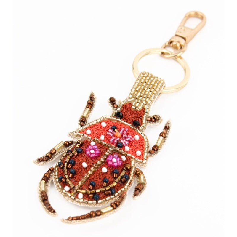 Autumn Beauty Beetle Keyring/Bag Charm