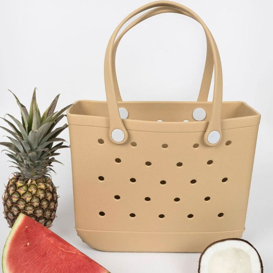 Aloha Vegan Tote Bag - Beige - Medium