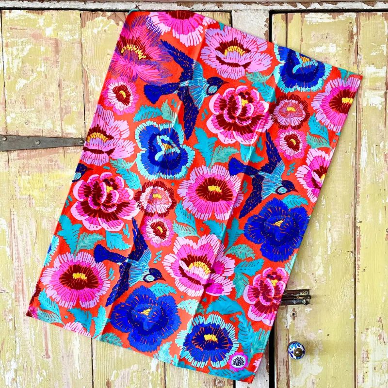 Anna Chandler Birds & Roses Tea-Towel