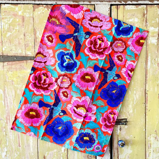Anna Chandler Birds & Roses Tea-Towel