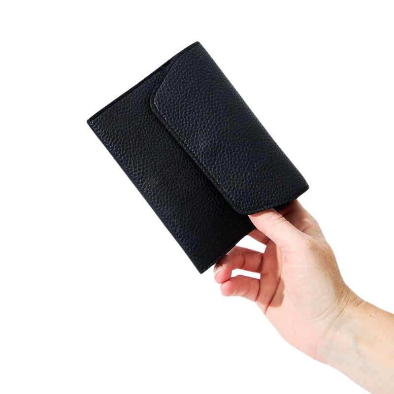 Manicure Set in Black Vegan Leather