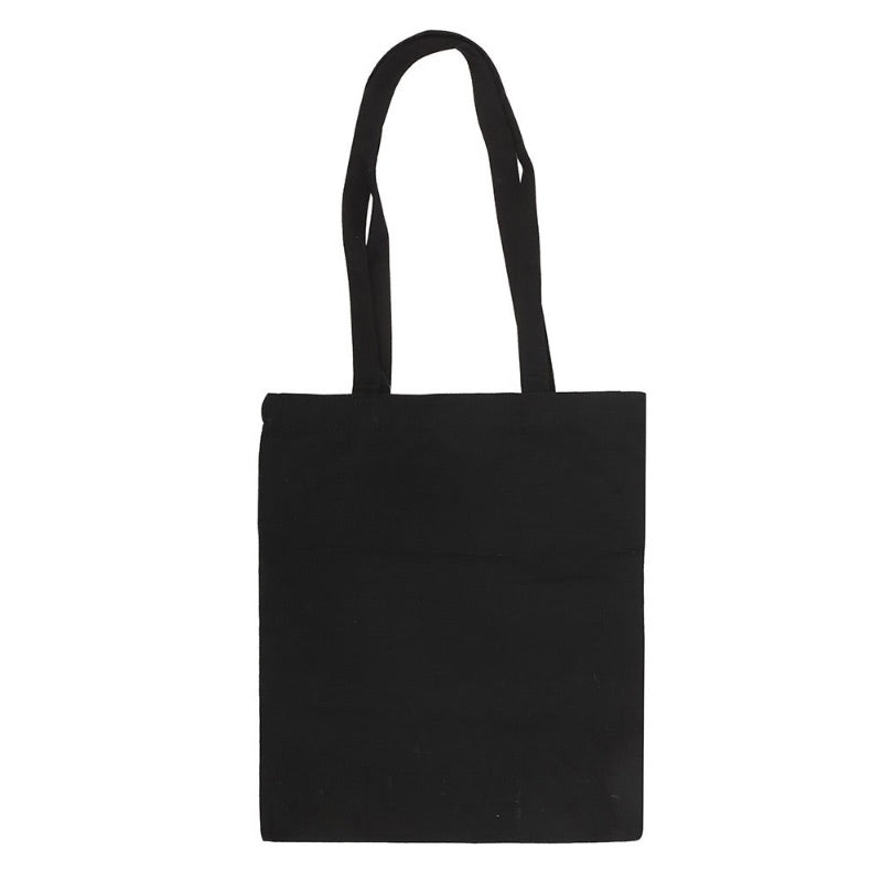 Folk Heart Black Tote Bag