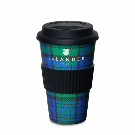 Islander Bamboo Travel Cup: Black Watch Tartan