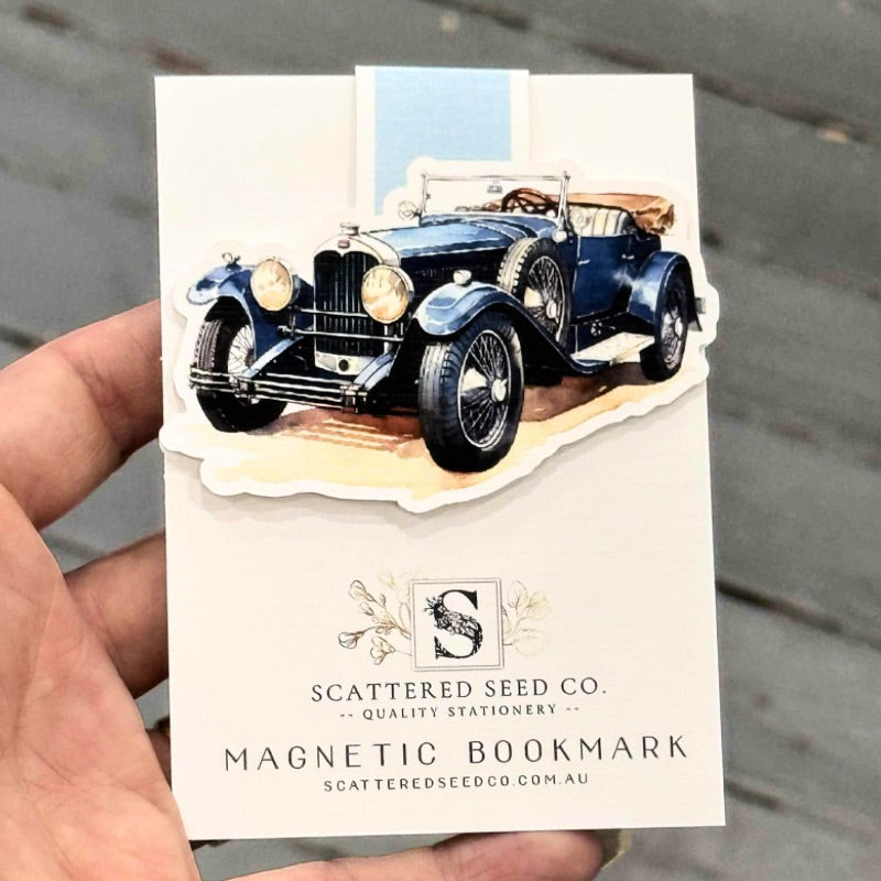 Vintage Classic Car Unisex Magnetic Bookmark