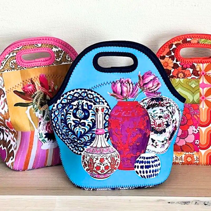 Anna Chandler Neoprene Lunch Bags - Wildflower