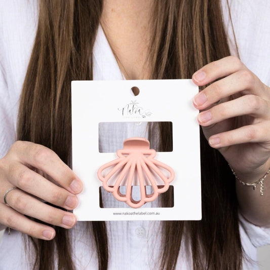 Claw Clip - Clam Shell - Blush