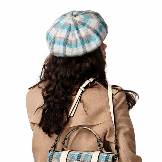 Lambswool Beret in  Islander Beach Tartan