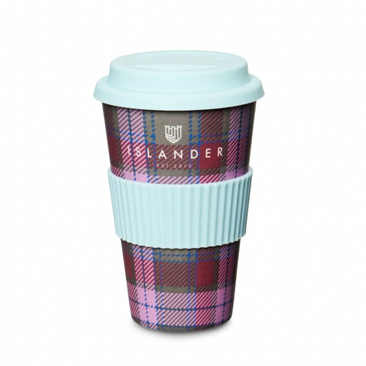 Islander Bamboo Travel Cup: Bonnie Rose Tartan
