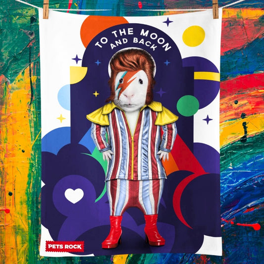 Guinea Stardust - Pets Rock Tea Towel