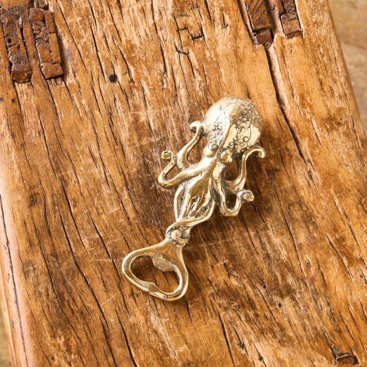 Brass Bottle Opener - Octopus