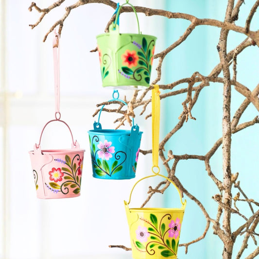 Handpainted Mini Bucket Easter Decoration
