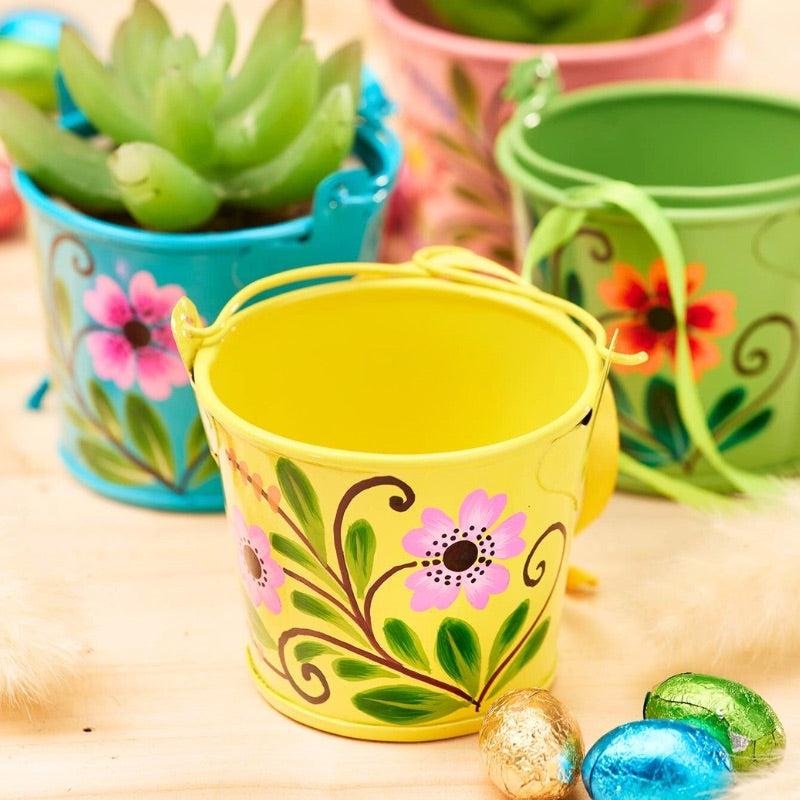 Handpainted Mini Bucket Easter Decoration
