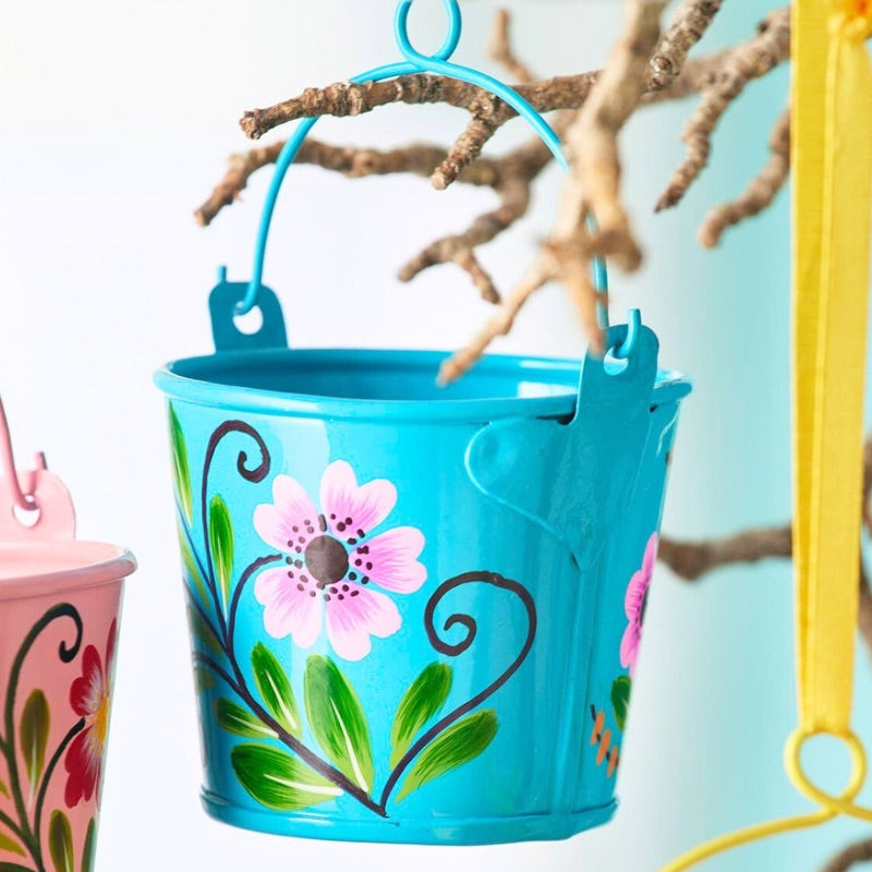 Handpainted Mini Bucket Easter Decoration