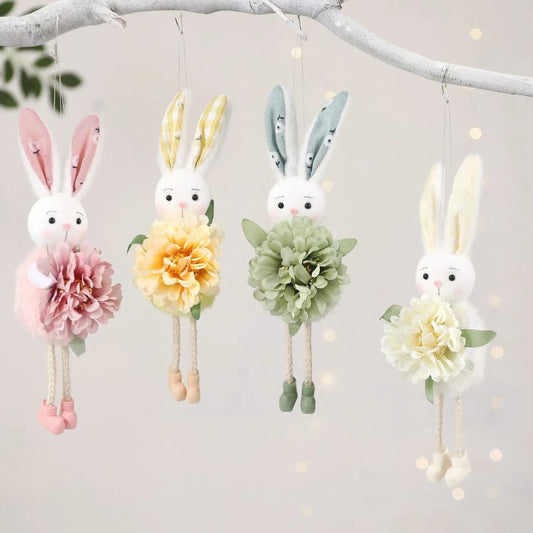 Bunny Rose Hanging Easter Decoration