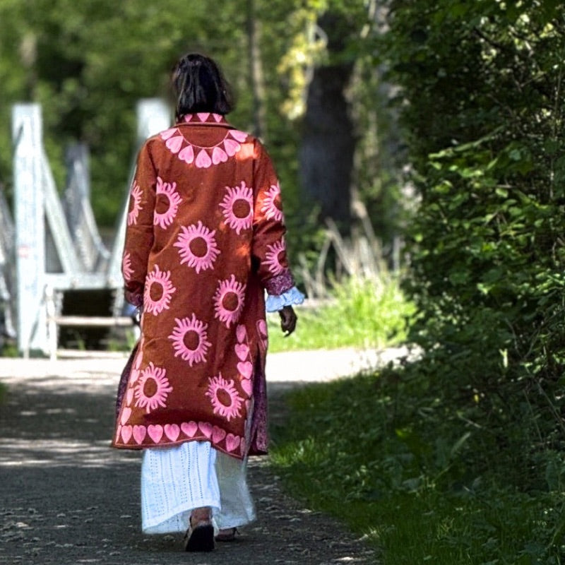 Burst of Love Long Cotton Coat