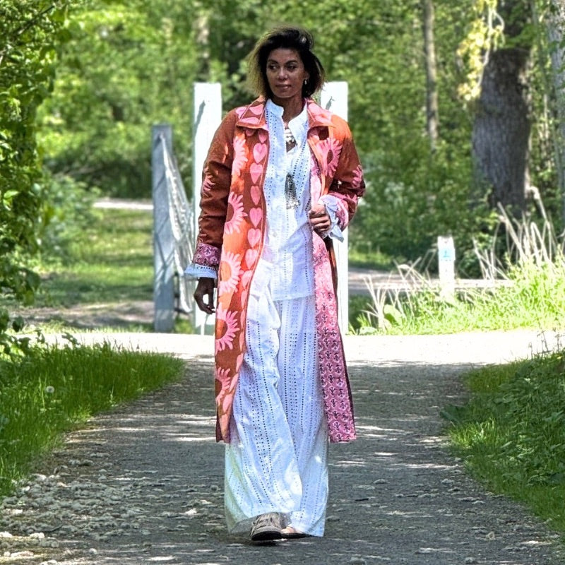 Burst of Love Long Cotton Coat