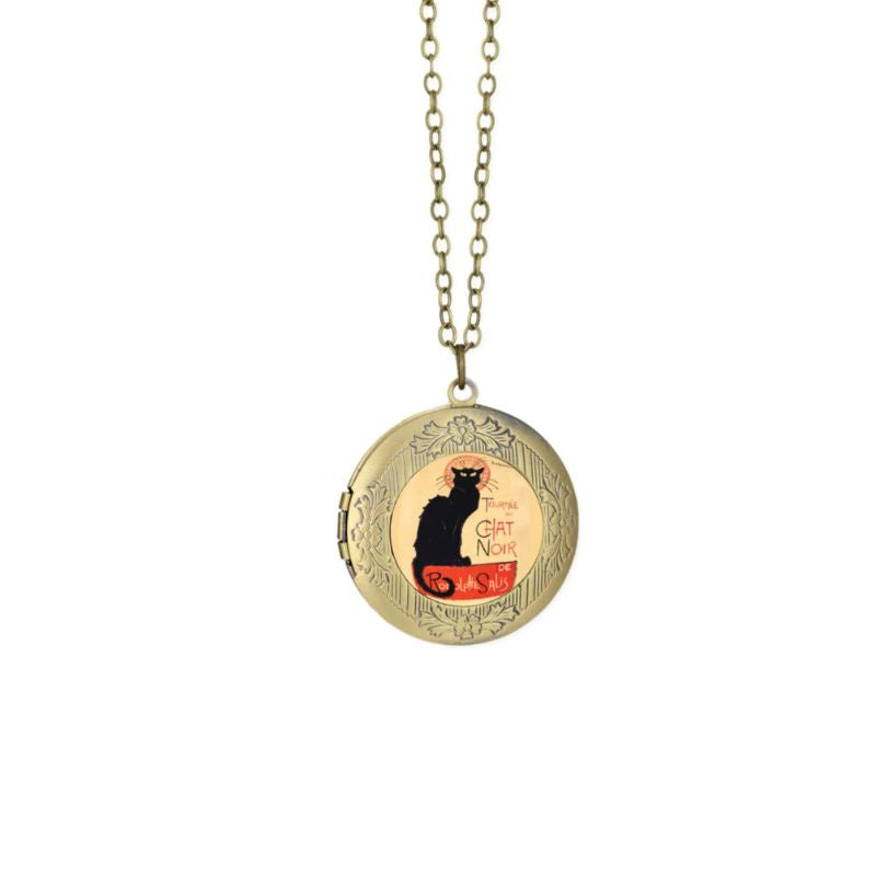 Chat Noir Fine Locket Necklace