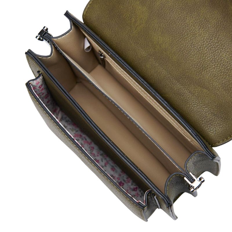 Islander UK Mini Envelope Satchel in Chestnut Herringbone