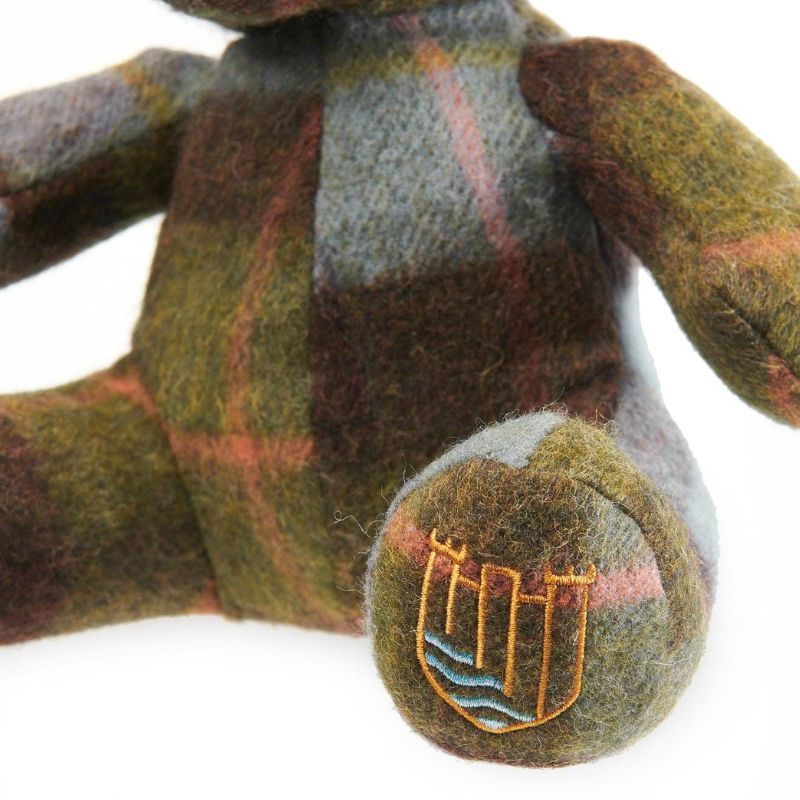 Lambswool Teddy in Chestnut and Blue Tartan