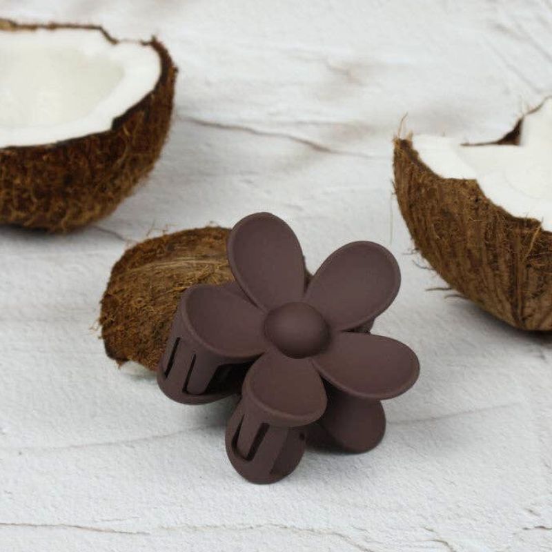 Claw Clip - Flower - Chocolate