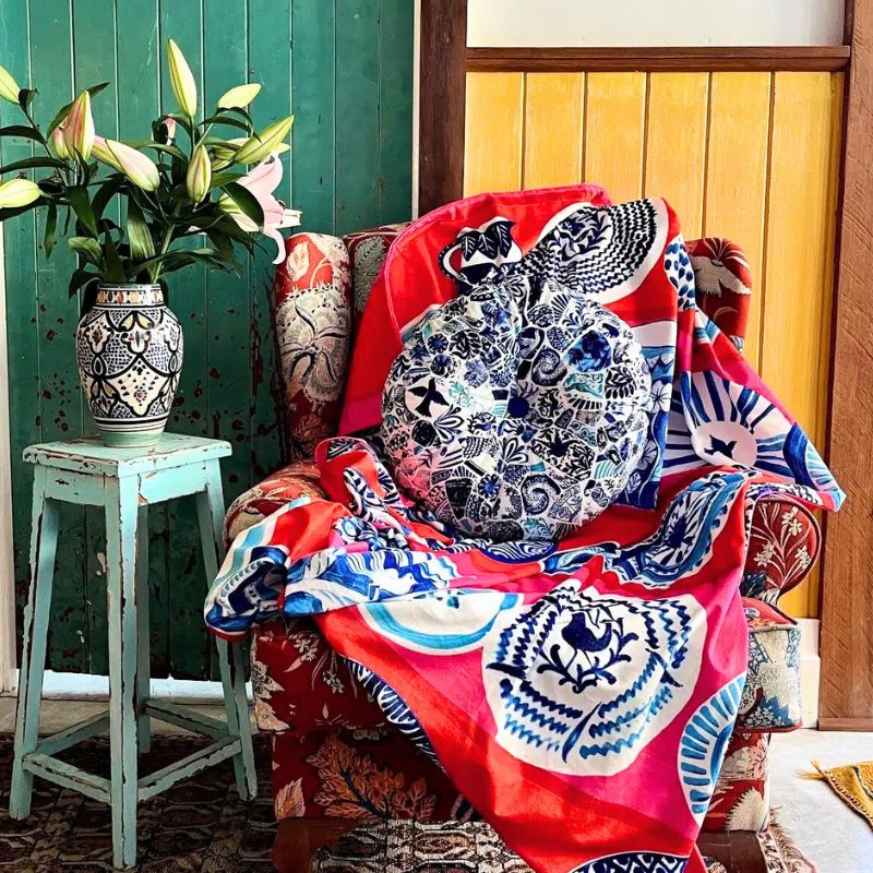 Anna Chandler Velvet Throw - Cocina