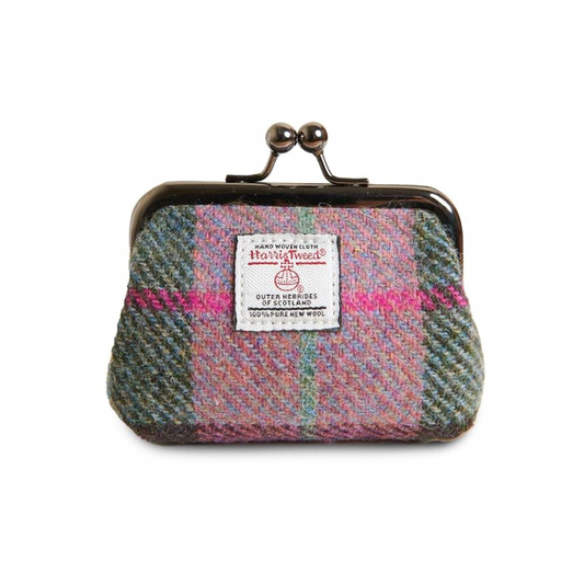 Coin Purse - Pink/Green Tartan