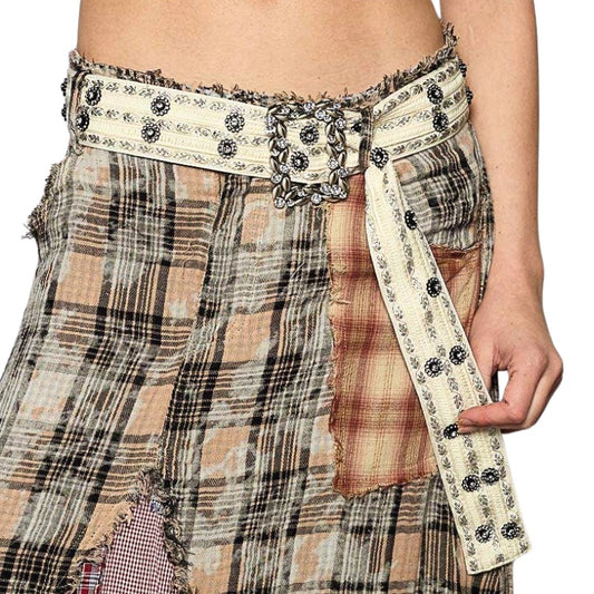 Wear Your Wild Boho Belt in Ivory & Silver