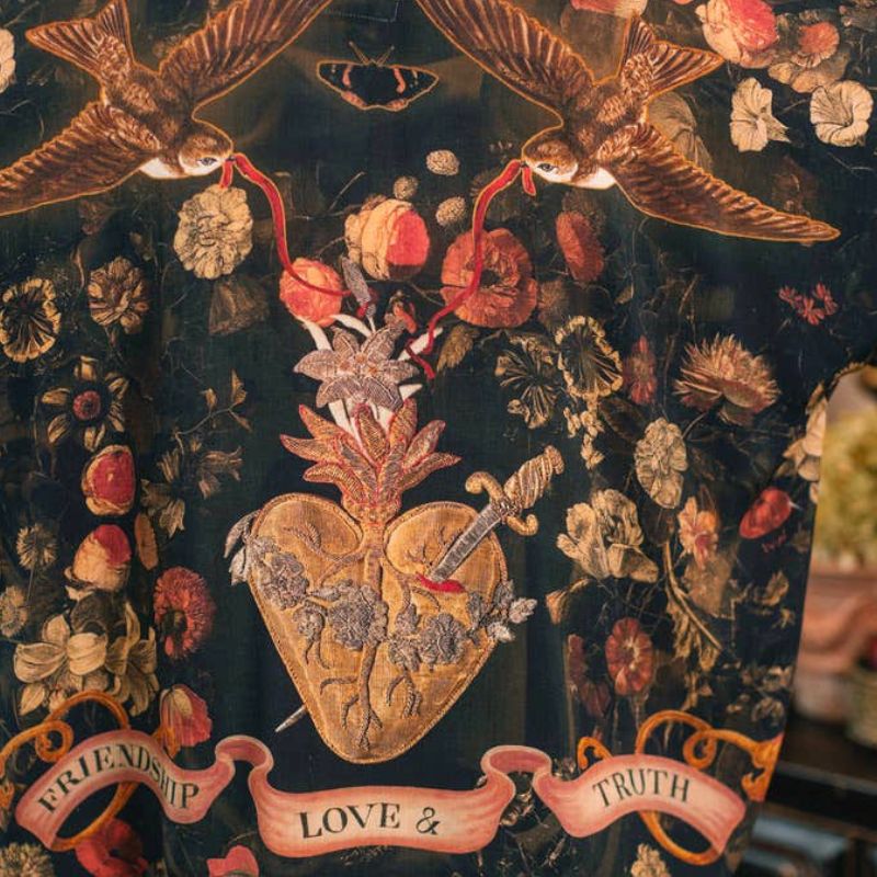 Heart of Gold Cropped Kimono Jacket