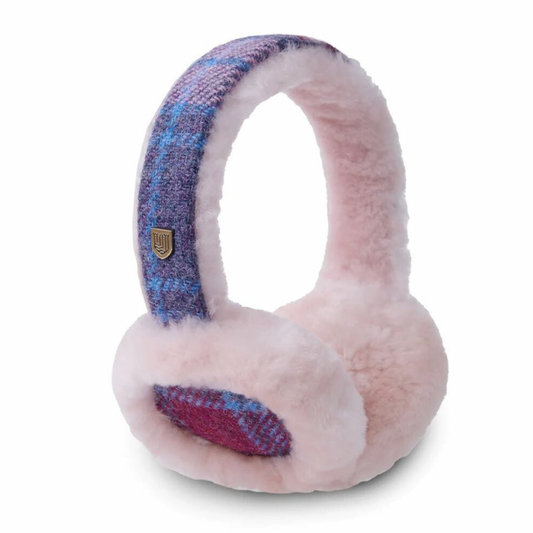 Sheepskin Earmuffs - Bonnie Rose Tartan