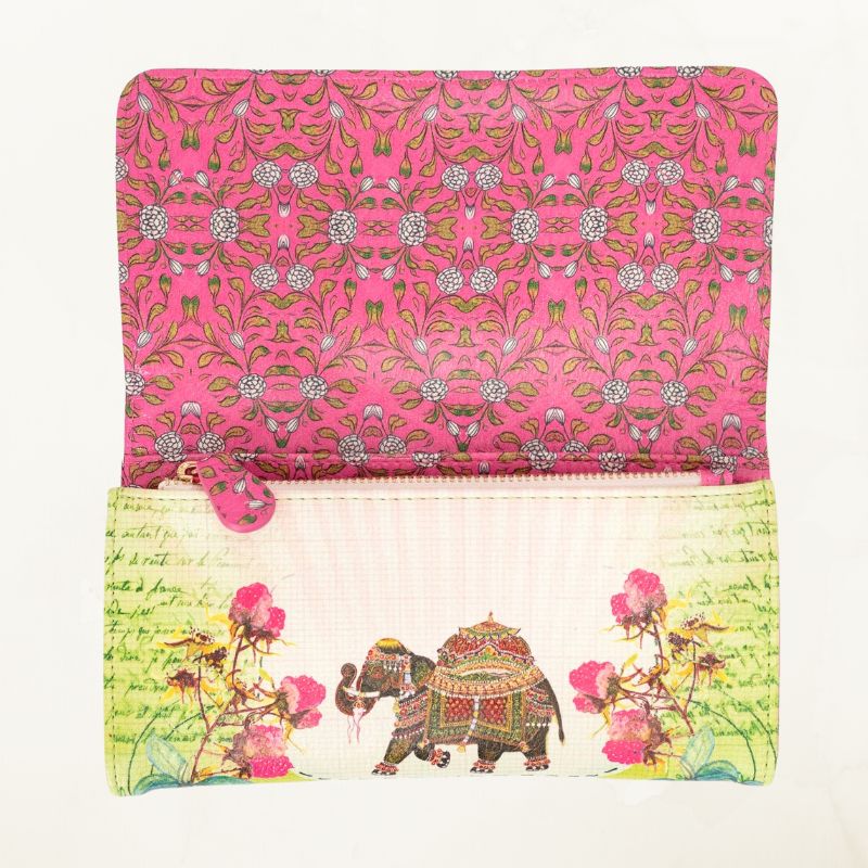 Fancy Elephant Tri Fold Wallet