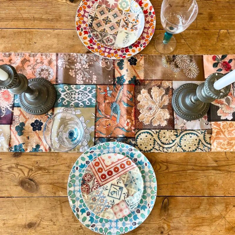 Anna Chandler Faded Grandeur Double Sided Table Runner