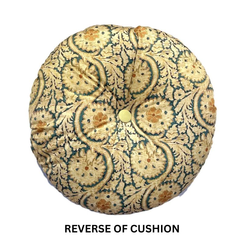 Anna Chandler Faded Grandeur Round Velvet Cushion