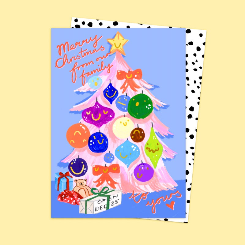 Merry Christmas From Our Family Card