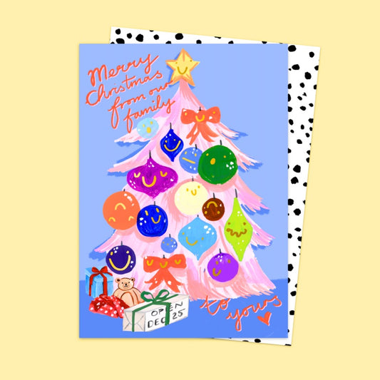 Merry Christmas From Our Family Card