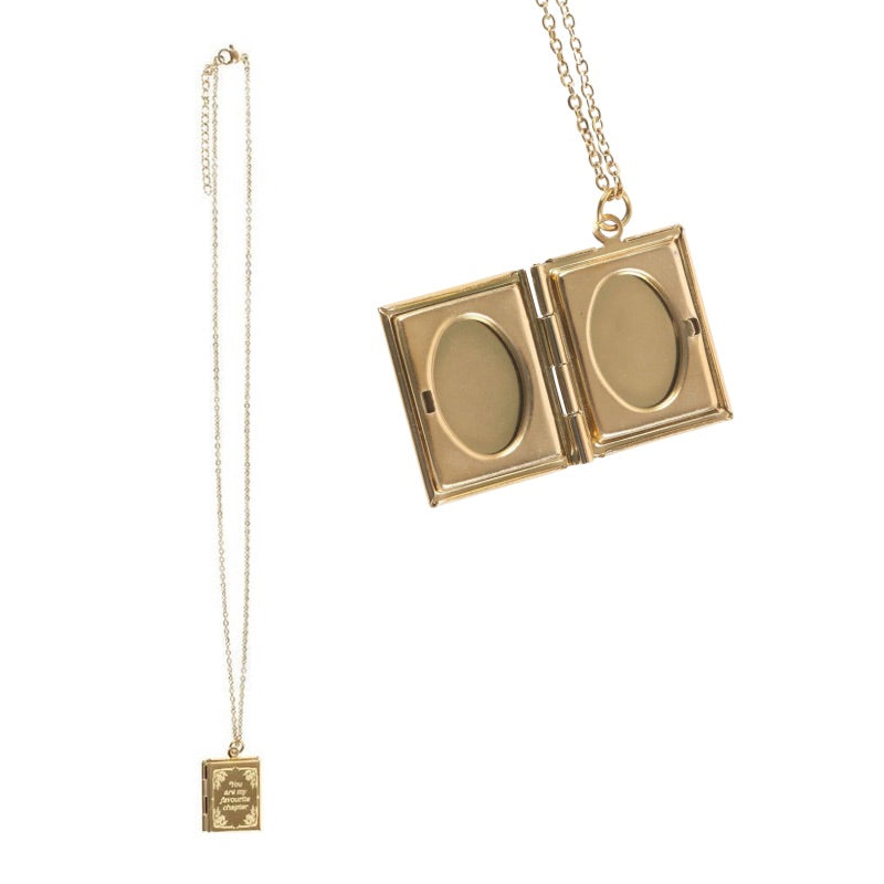 You Are My Favourite Chapter Locket Necklace in Gift Box