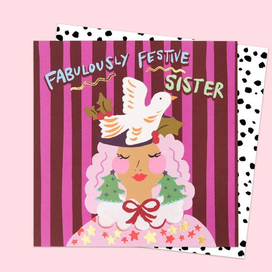 Fabulous Festive Sister Card