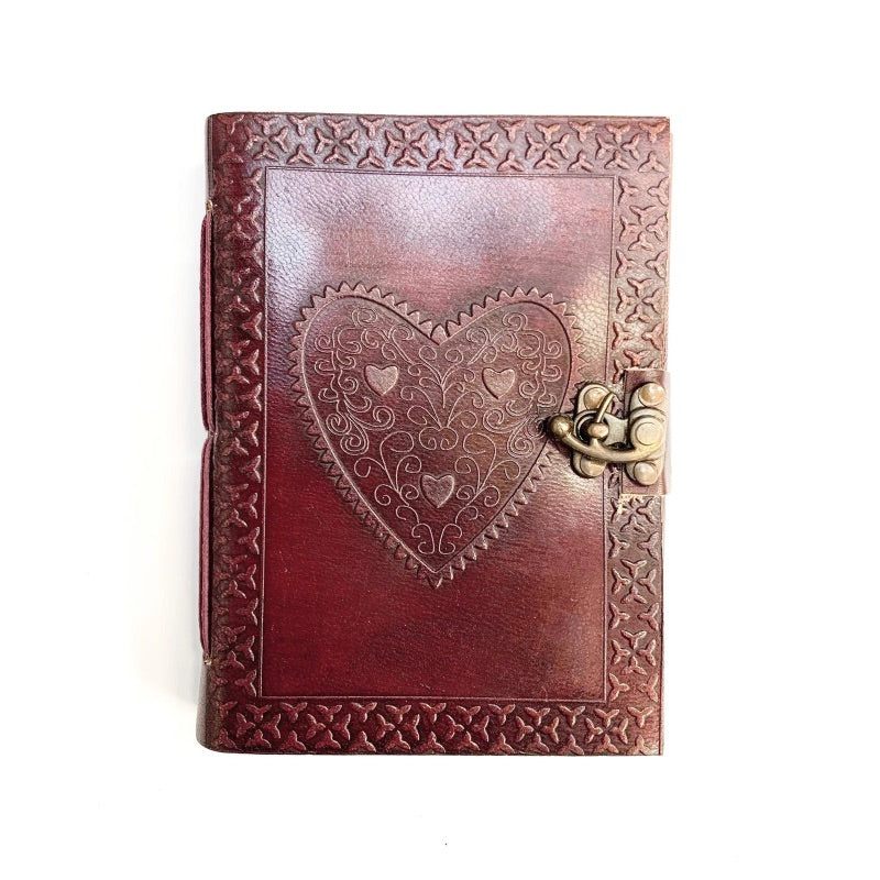 Filigree Heart Leather Journal