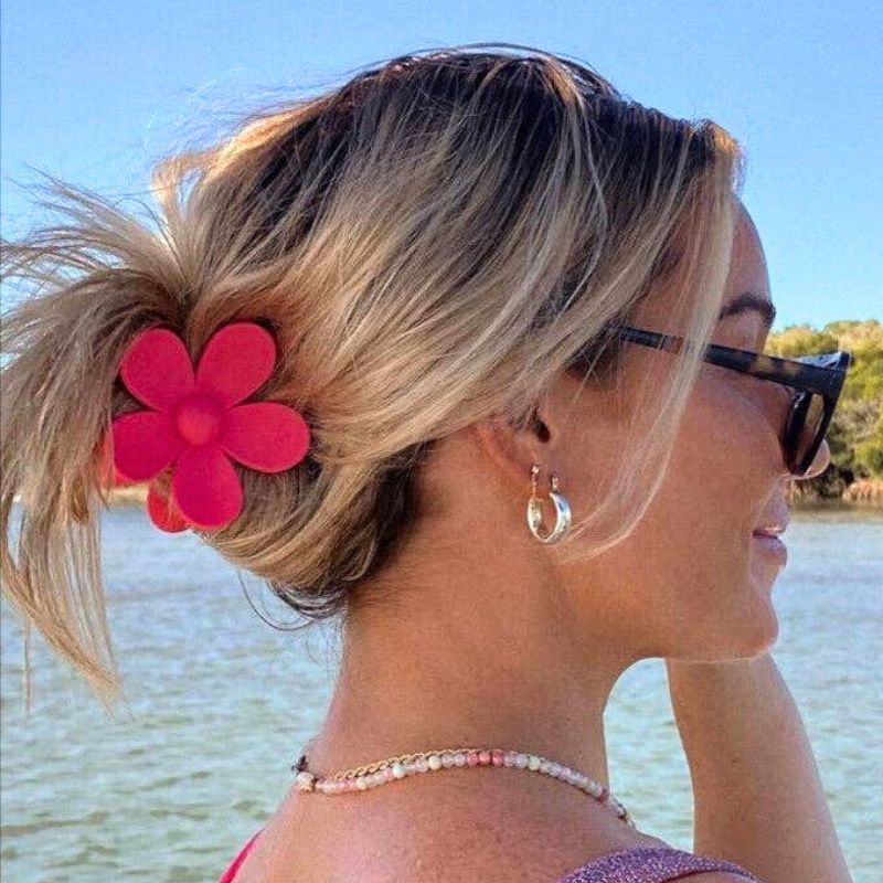Claw Clip - Flower - Bubblegum