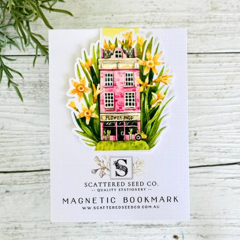 Flower Shop Magnetic Bookmark