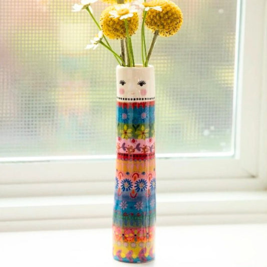 Artisan Bud Vase - Folk Friend