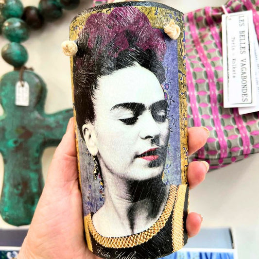 Frida Kahlo Gold Tile