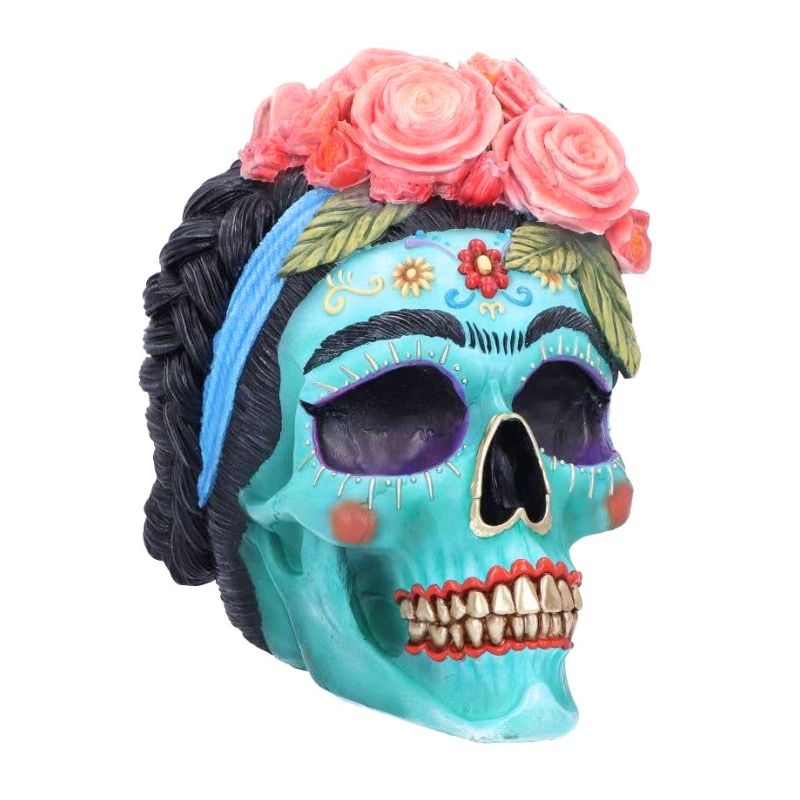 Calavera de Azucar Mexican Hand-Painted Skull