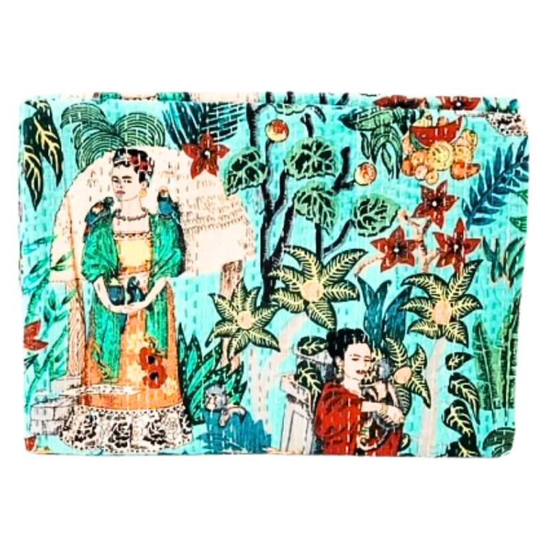 Frida Hand-Stitched Cotton Throw