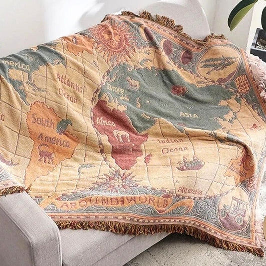 Give Me The World Throw Rug