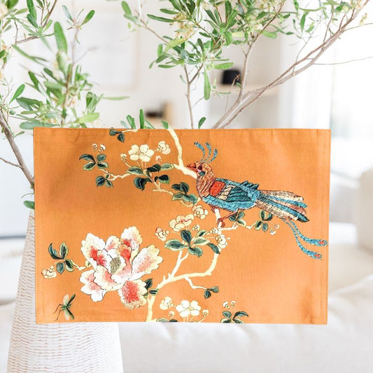 Anna Chandler Gold Chinoiserie Canvas Placemat