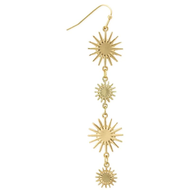 Golden Sunburst Earrings